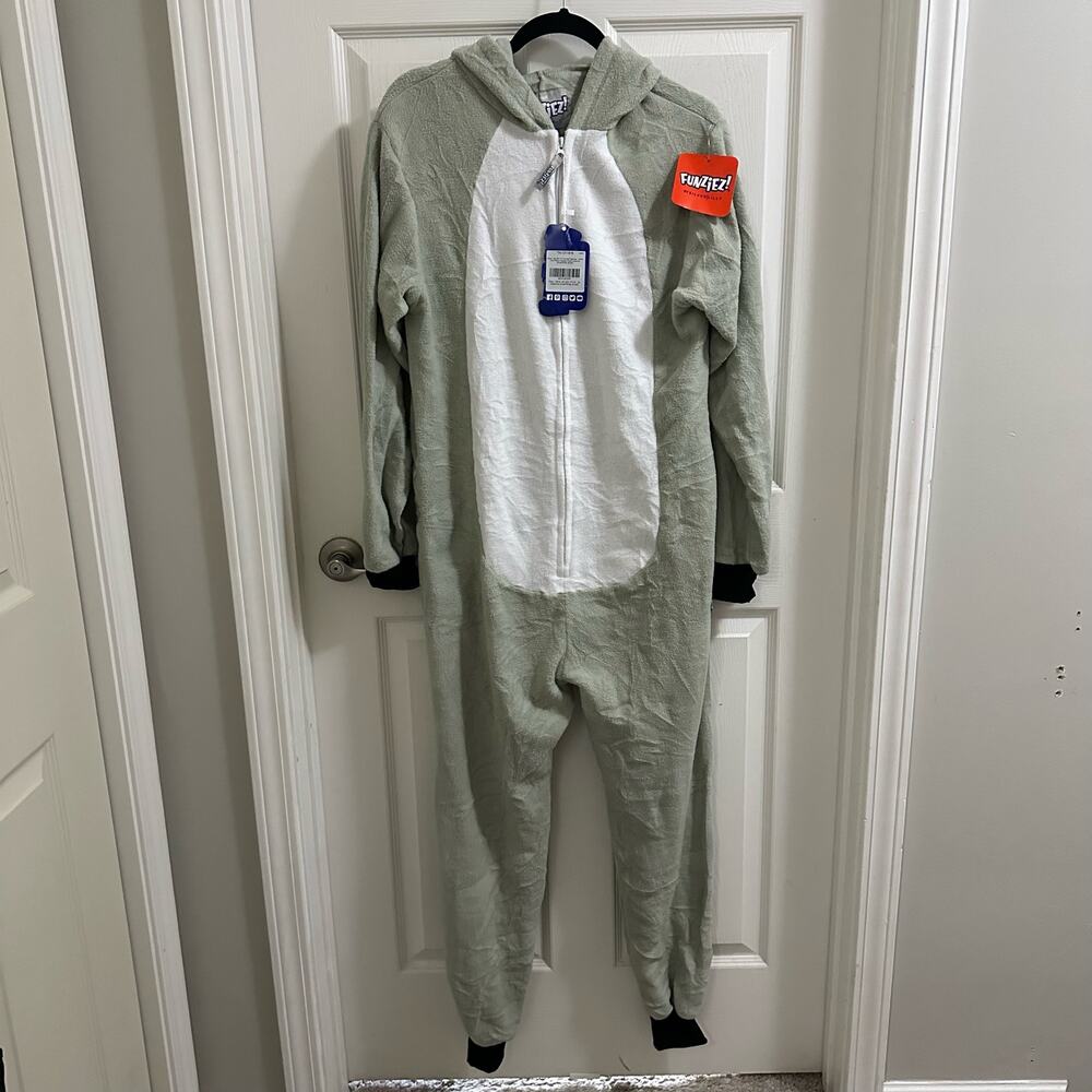 Funziez! Silver Lilly Animal Pajamas Adult One Piece Cosplay Koala Costume Small - Picture 3 of 15